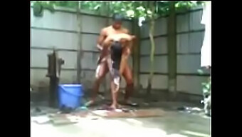 Bengali Housewife Neha'S Outdoor Bath And Seduction Of A Street Boy