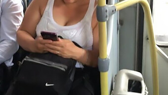 Eager Milfs Enjoying Bus Ride And Showing Off Their Assets